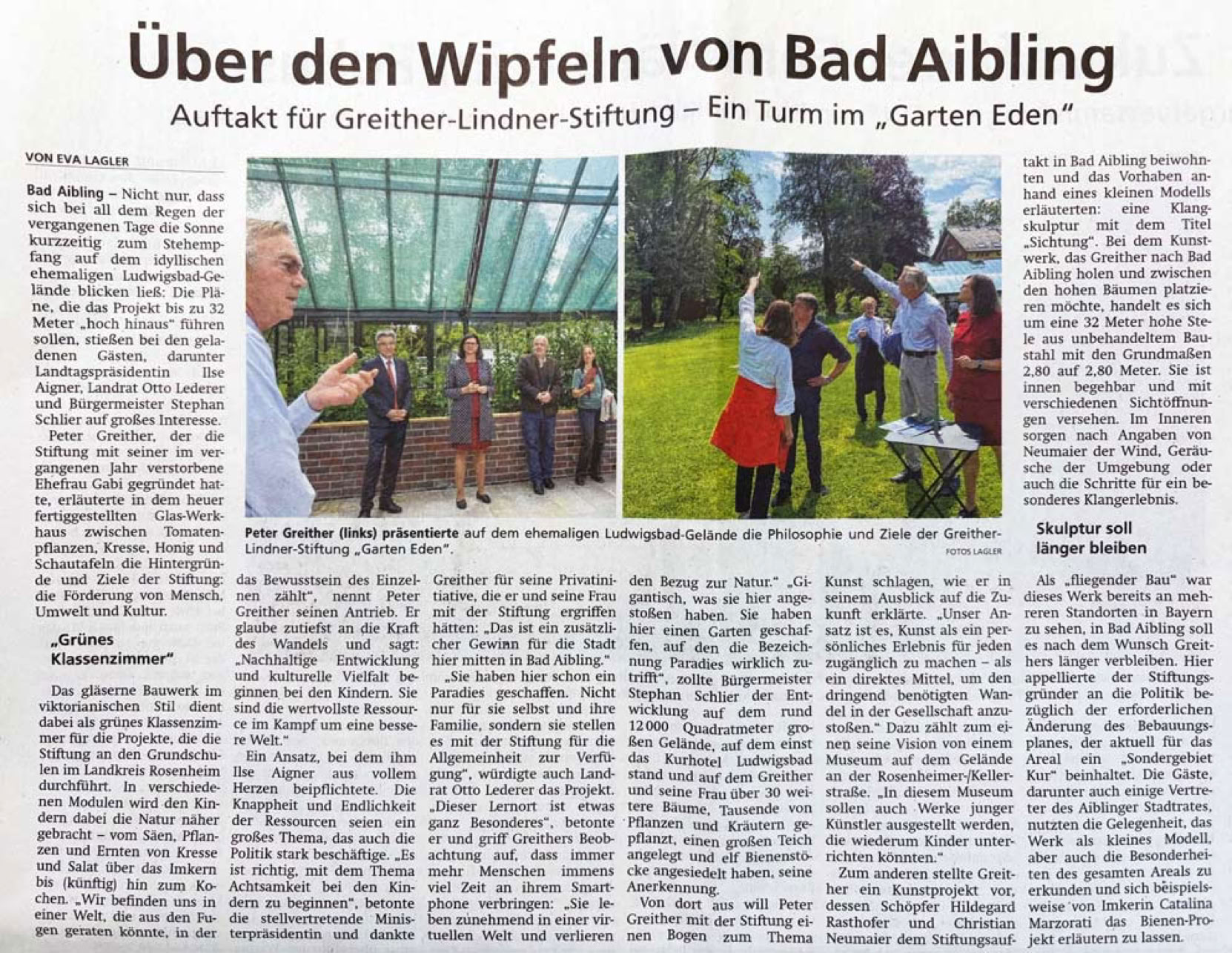 Peter Greither, Ludwigsbad, Orangerie