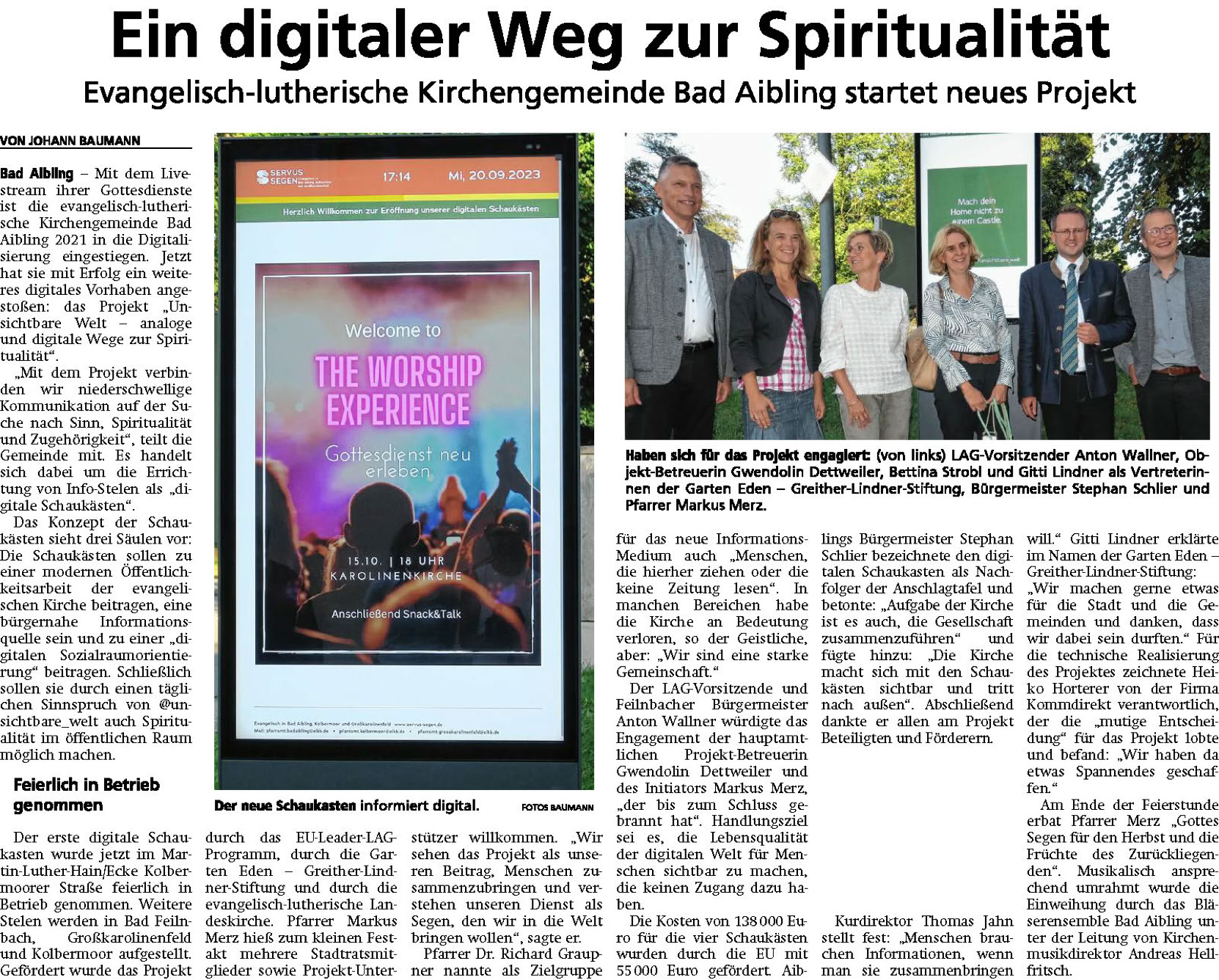 Peter Greither, Ludwigsbad, Orangerie